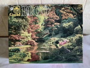 Vintage Golden Guilds 1000 Piece Jigsaw Puzzle Japanese Floral Garden New - Picture 1 of 4
