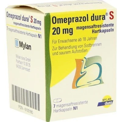 VIATRIS HEALTHCARE GMBH 3x OMEPRAZOL dura S 20 mg magensaftresist.Hartkapseln 7 ST PZN 6100180