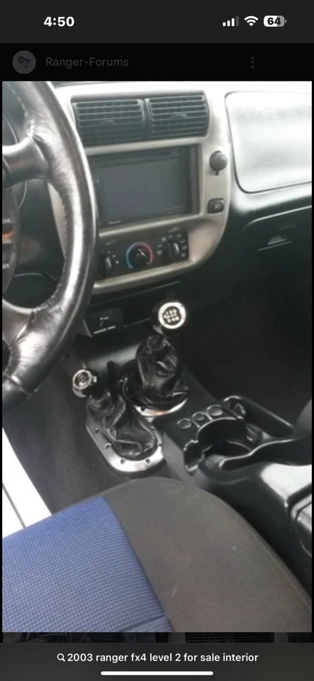 2002 2003 Ford Ranger FX4 level 2 Transmission Shifter Boot - Image 1 of 4