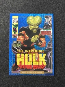 Leader 2024 Marvel Masterpieces 92 Platinum Variant Covers 42-V Blue Traxx - Picture 1 of 2