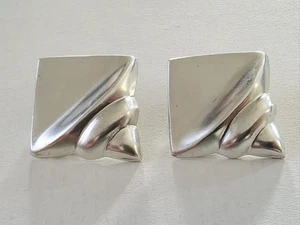 Ilias Lalaounis Sterling Silver 925 Seashell Clip on Earrings. - Picture 1 of 7