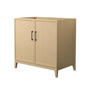 Wyndham Collection WCH717136S-CX-MXX Elan 35" Single - White Oak / Matte Black - Picture 1 of 10