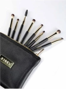 JENNI V Premium Travel Makeup Brushes Set - 14 Pc Mini Makeup Brushes Women Teen - Picture 1 of 8