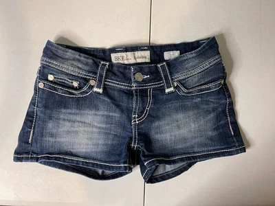 BKE Denim Sabrina Shorts Low-Rise Thick Stitching 3" Inseam Women's 27 - Image 1 of 4