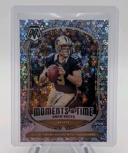 Drew Brees 2024 Panini Mosaic No Huddle Moments In Time Silver Disco Prizm #14 - Picture 1 of 2