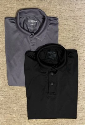 2 Hombres 3X Acero Gris y Negro Tru-Spec Golf Polo Bolígrafo Bolsillo Manga Corta Foto 1 de 4
