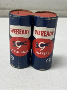 VINTAGE EVEREADY CYCLE LAMP BATTERY RETRO ADVERTISE BICYCLE LIGHT - Picture 1 of 5