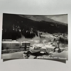 S. CATERINA VALFURVA PANORAMA INVERNALE CARTOLINA CON FRANCOBOLLO  - Picture 1 of 3