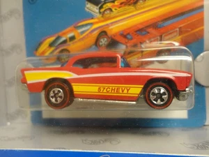 Hot Wheels '57 CHEVY Red w/bw 1977 AUTHENTIC COMM REPLICA 30 Yrs FLYING COLORS - Picture 1 of 4