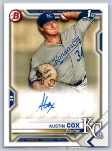 2021 Bowman #PAPR-ACO Austin Cox Prospect Autographs - Bild 1 von 2