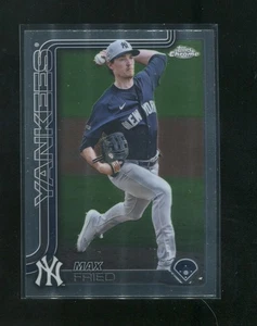 Tarjeta base 2025 Topps Chrome Max Fried 1st Yankees cromada - Imagen 1 de 1