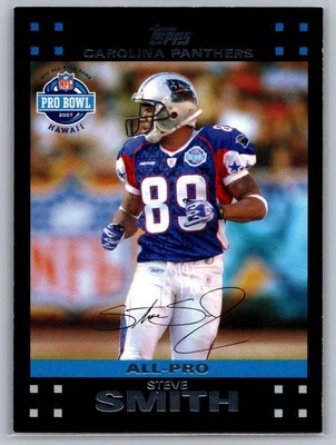 2007 Topps - All-Pro Steve Smith #418 Carolina Panthers NFL Football Card - Image 1 of 2