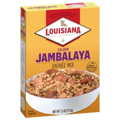 LOUISIANA FISH FRY PRODUCTS Louisiana Fish Fry Cajun Jambalaya Entree Mix (Pack of 6)