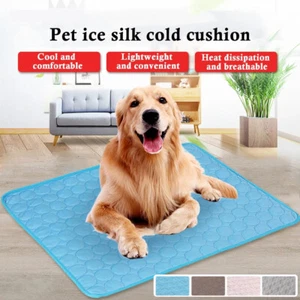 Pet Cooling Mat Cool Pad for Summer Comfortable Cushion Bed Blanket Pet Dog Cat - Picture 1 of 41