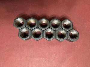 10 - Schwerlast Sechskant hohe Muttern 7/8""-14 x 1-5/32"" hoch x 1-5/16"" breit, schwarz oxid - Bild 1 von 6