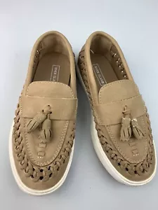 River Island Shoes Boys Brown Leather Brogue Casual UK11 EU29 Smart Formal Z84 - Picture 1 of 9