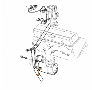 Abrazadera de montaje en tubo de ventilación Corvette 1958-1962 con cárter - Imagen 1 de 4