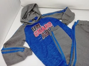 Pro Athlete Boy 2 Piece Jogging Suit, Blue And Gray Red Size 7 - Picture 1 of 1