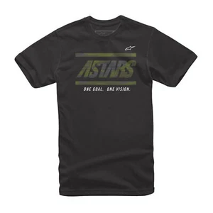 Camiseta de manga corta Alpinestars Draft - Camiseta de uso informal para hombre - Negra/Verde - Imagen 1 de 4