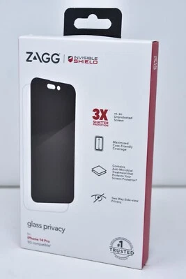ZAGG Invisible Shield Glass Privacy Screen Protector for Apple iPhone 14 Pro - Image 1 of 2