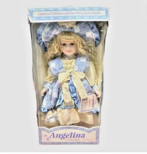 Vintage Porcelain Doll Rare Collectors Edition Angelina Toy Dolls Collections - Picture 1 of 6