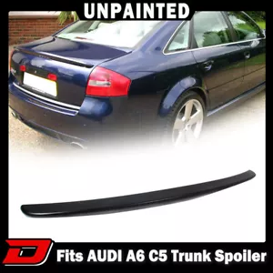 Unpaint Fit For Audi A6 C5 S6 RS6 4D Trunk Spoiler OE Style 98-04 - Bild 1 von 4