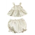 Baby Girls Summer Set Cute Ruffle Slip Dress Tops Bread Shorts Two Pieces Outfit