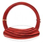 Wire, 45 Feet Anodized Aluminum RED 14 Gauge 1.5mm Round for Wrapping *