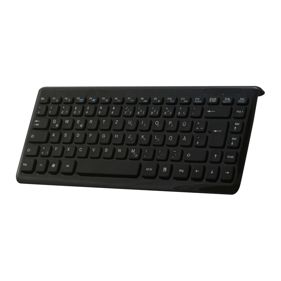 Perixx PERIBOARD-407 DE B, Mini USB-Tastatur, schwarz - Bild 1 von 1