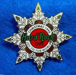 HRC INT STAFF PROTOTIPO NAVIDAD BLANCO HIELO COPO DE NIEVE DORADO 95 Hard Rock Café PIN - Imagen 1 de 1
