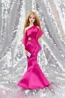 OOAK Mattel Holiday Barbie Blonde Model Muse Custom Repaint Doll Pink Gown