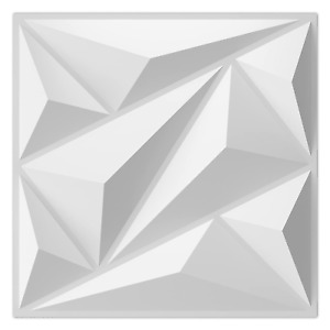 33er-Pack 3D-Wandpaneel Diamant für Innenwanddekoration, PVC Blume strukturierte Wand 