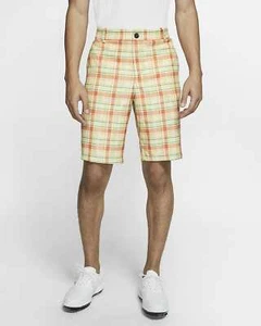 Nike Flex Checked Dri Fit Mens Golf Shorts Celestial 28 30 34 38 40 CI9803 251 - Picture 1 of 5