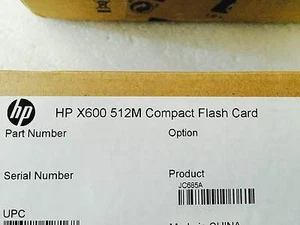 NEW HP X600 512M Compact Flash Card PN :- JC685A Real time listing - Picture 1 of 4