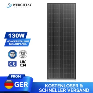 Panel solar módulo solar instalación solar 18V 130W mono fotovoltaica célula solar selección de conjunto - Imagen 1 de 10