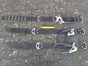 Cintura di sicurezza cintura di sicurezza vigili del fuoco THW cintura moschettone gancio 3 misure cintura da arrampicata - Foto 1 di 1