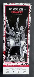 2024 WNBA Chicago Sky vs Las Vegas Aces Ticket Stub 9/3/24 - Angel Reese!!! - Picture 1 of 1