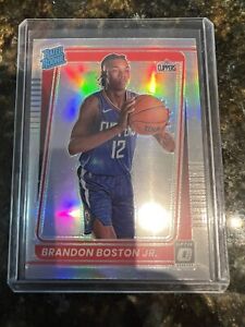 2021-22 Donruss Optic Rated Rookie Silver Prizm #189 Brandon Boston Jr Clippers