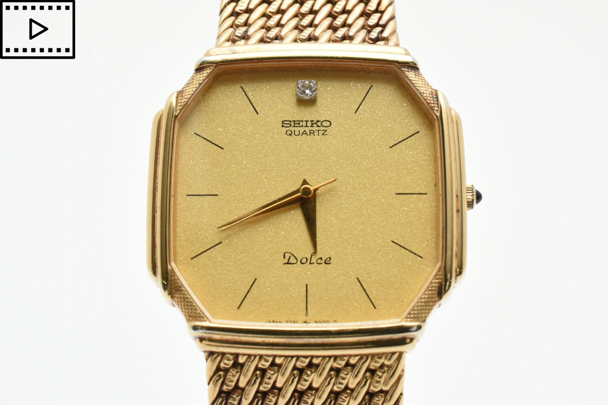 678【美品】SEIKO 時計 エクセリーヌ レディース 2Pダイヤ ゴールド