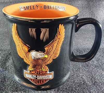 Harley Davidson ~Raised Eagle Soars Bar Shield Logo ~ Coffee 3D Mug/Cup  - Photo 1/4