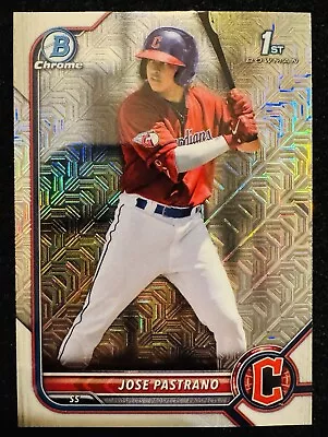 2022 Bowman Chrome Prospects Mojo Refractor #BCP-21 Jose Pastrano (RC) Guardians - Image 1 of 2