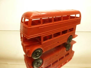 MADE IN ENGLAND PLASTIC LONDON DOUBLE DECKER BUS - RED L22.5cm - GOOD CONDITION - Imagen 1 de 8