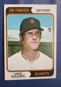 1974 Topps Mike Sadek (San Francisco Giants) #577 EX/NRMT