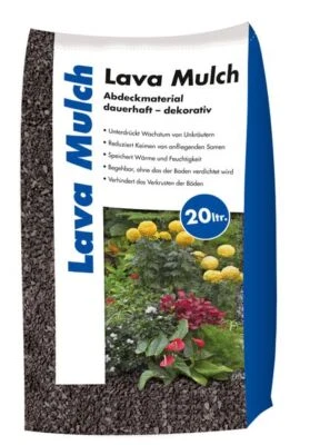 Lava Mulch Anthrazit 2-8mm 20 l Sack - Bild 1 von 2