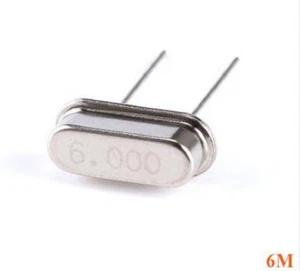 100 pcs 6.000MHz 6M HC-49S Crystal Oscillator Quartz Resonator Passive - Picture 1 of 4