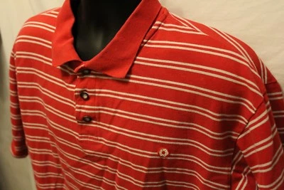 Polo de rugby para hombre Southpole 100 % algodón S/S talla XL rayas rojas Foto 1 de 3