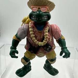 1992 Teenage Mutant Ninja Turtles TMNT Beachcombin Mike Michelangelo FLAWED - Picture 1 of 10