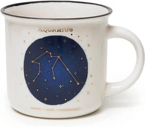 Legami Count Your Lucky Stars AQUARIUS Mug Tea Coffee Cup China Porcelain 350ML - Picture 1 of 3