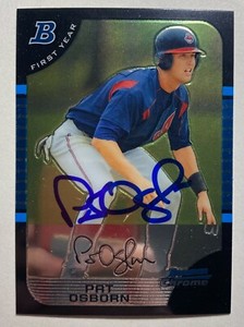 Pat Osborn Signed Bowman Chrome #242 2005 Card Cleveland Indians Auto MLB RAD