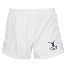 MENS GILBERT KRYTEN WHITE RUGBY SHORTS FOR SALE - RRP £24.99 - SALE 30% OFF